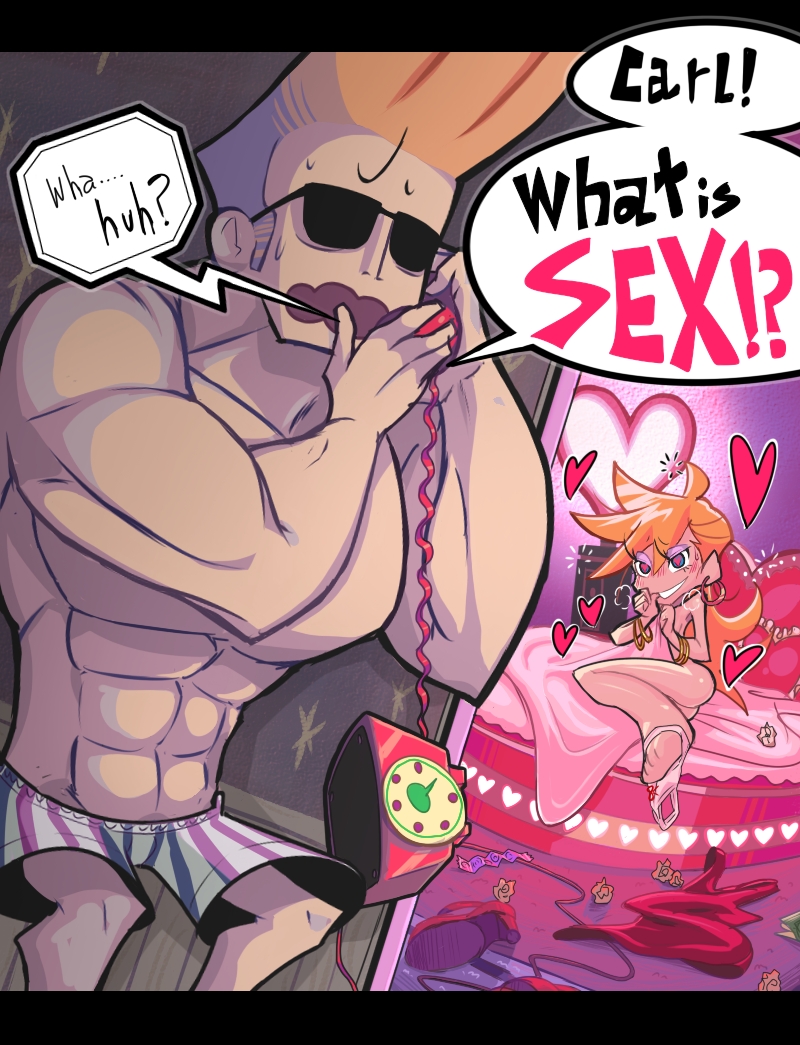 johnny bravo and panty (panty & stocking with garterbelt and etc.